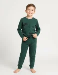 بيجامة أطفال ديناصور أخضر
