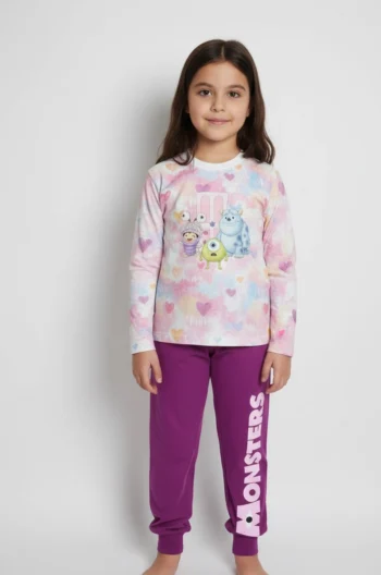 بيجاما بناتية ناعمة (سالي ومايك) | شركة المرعبين المحدودة